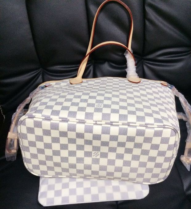 Louis Vuitton Neverfull Replica – Damier Azur – Authentic & Replica Bags/Handbags Reviews by ...
